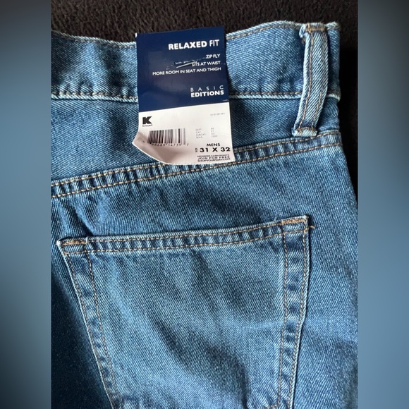 Basic Editions Relaxed Fit KMart Men’s Denim Jeans labeled 31 inch waist but 34 - Picture 14 of 14